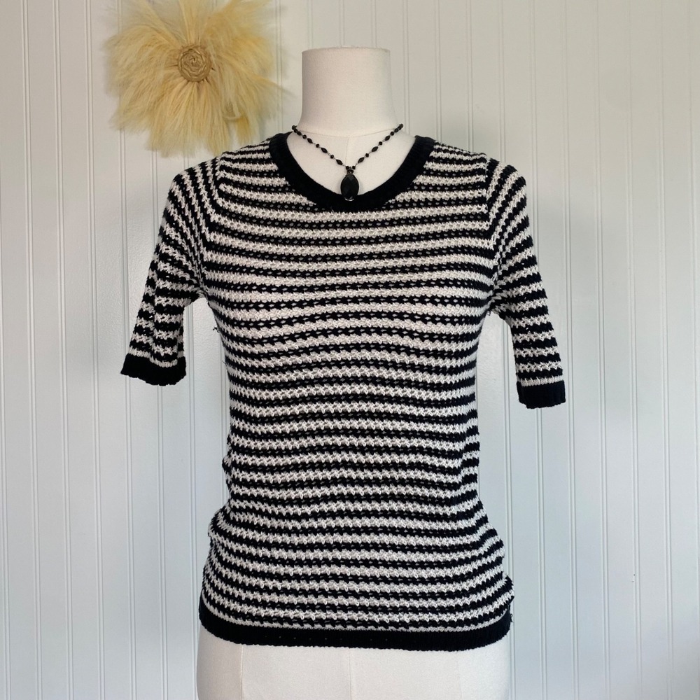 Zara x‎ WB Crochet Knit Whimsigoth Sweater Size S Grunge Goth Emo Cyber Punk